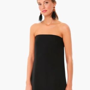 Strapless Noir Crepe Marin Dress NWT